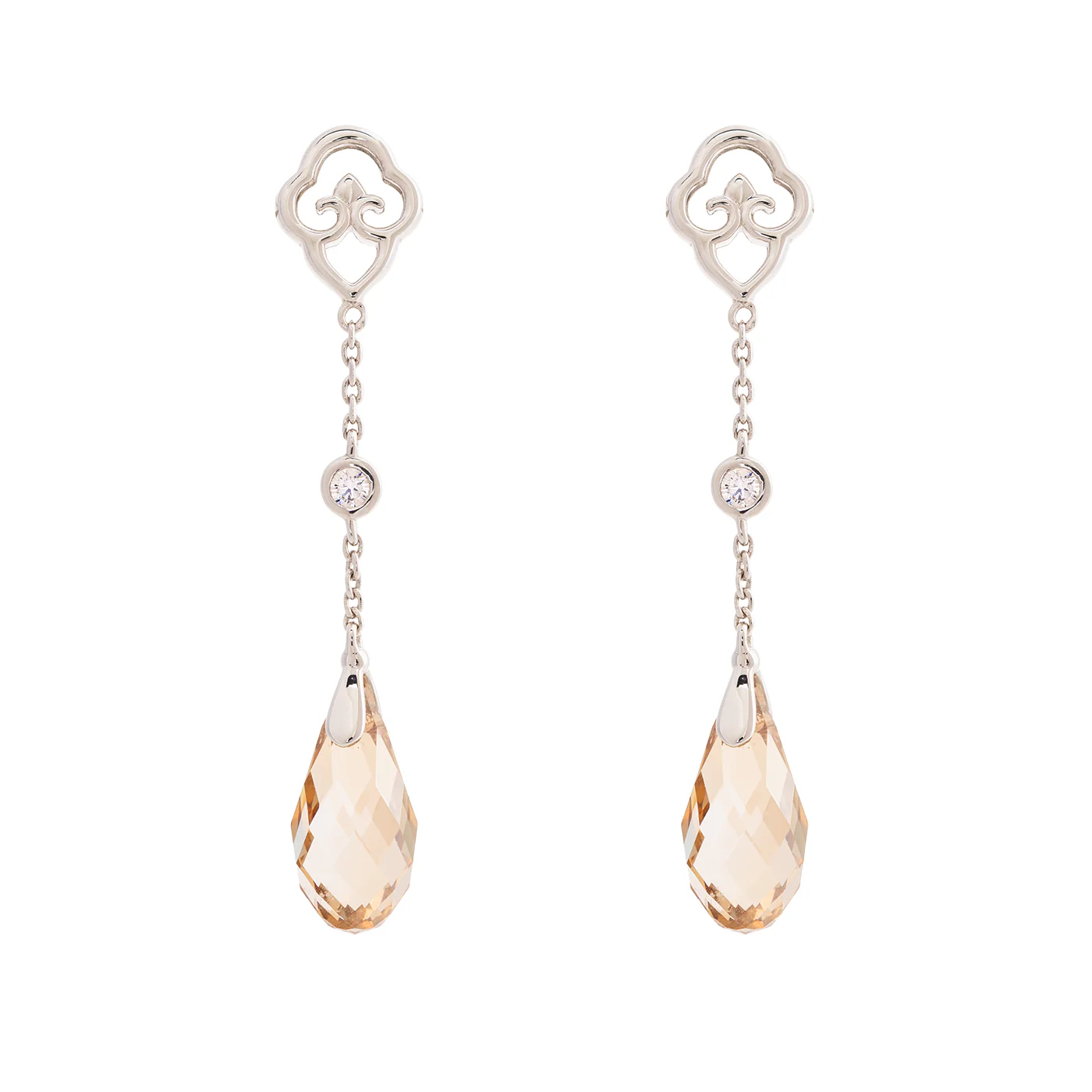 Celestial Tassel Earrings Champagne