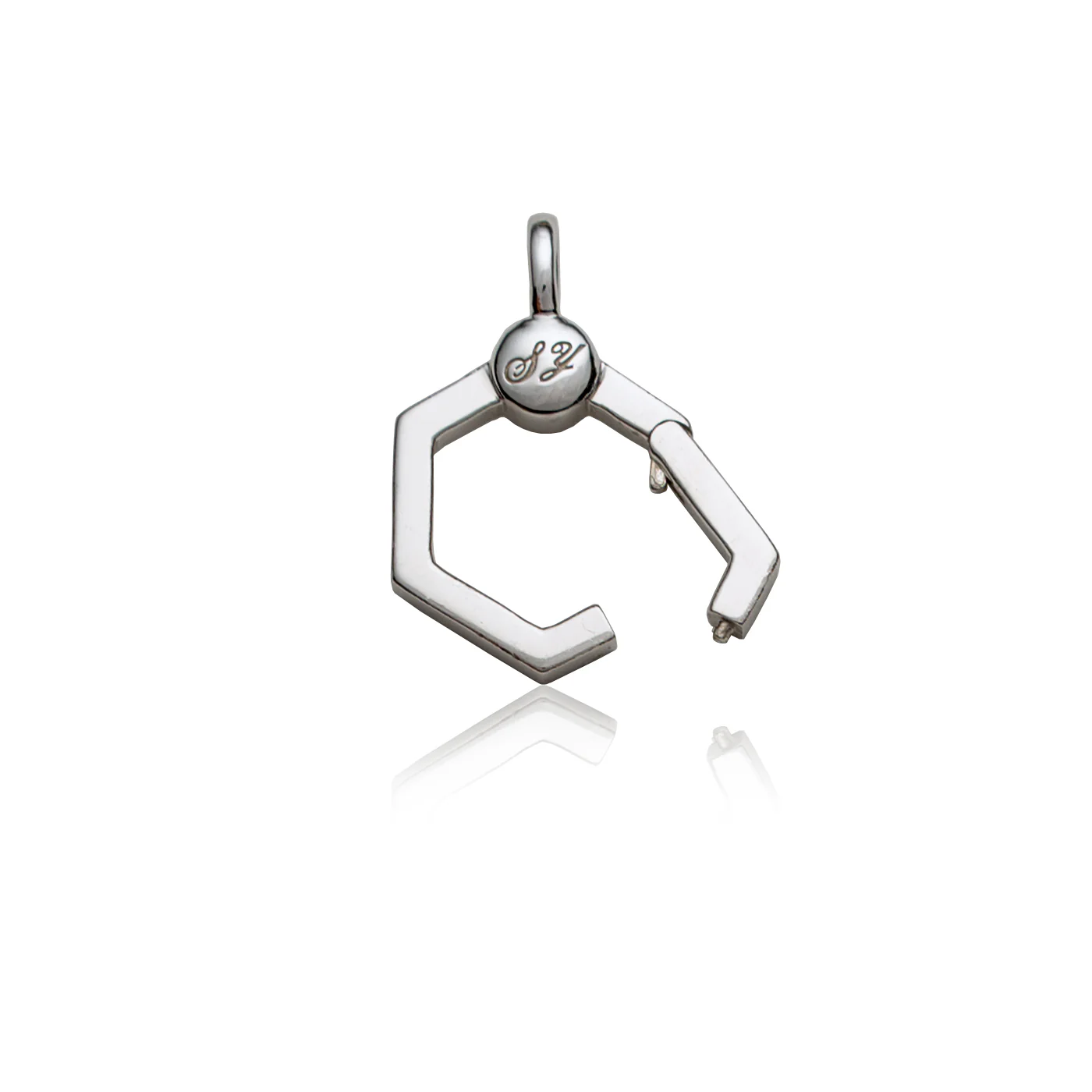 Charm Connector Clasp - Silver - Image 2