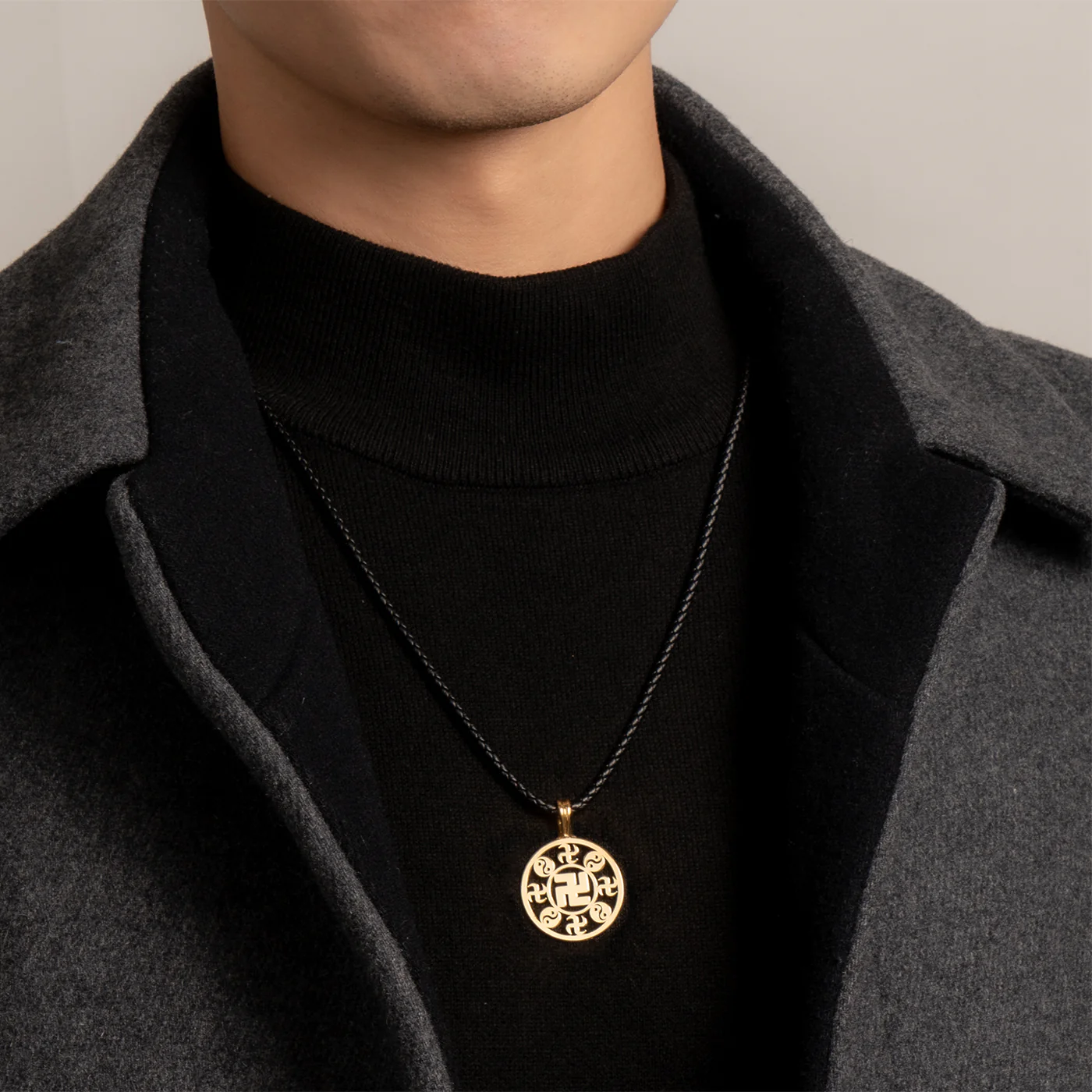 Falun Pendant 24kt Yellow Gold 25mm - Image 3