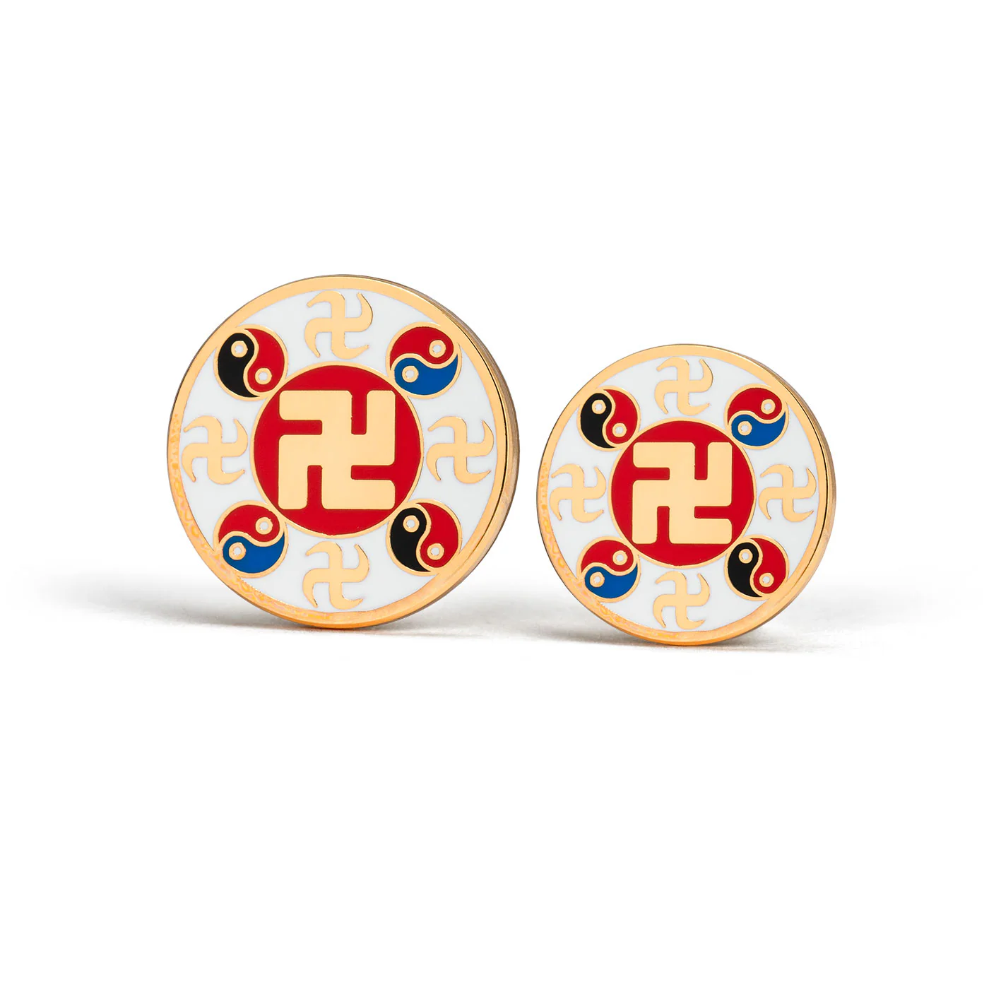 Falun Pin - White Large - Image 3