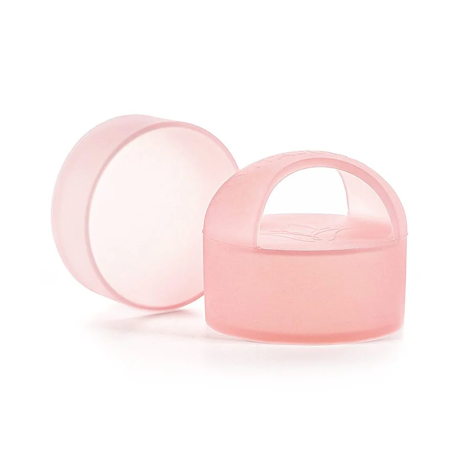 Gemstone Bottle Anti-Slip Silicone Grip Handle Rose