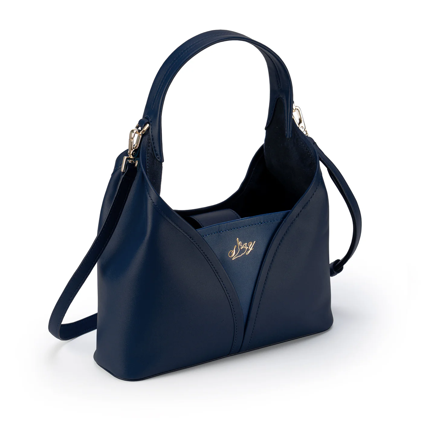 Hanfu Crossbody Bag - Navy - Image 2