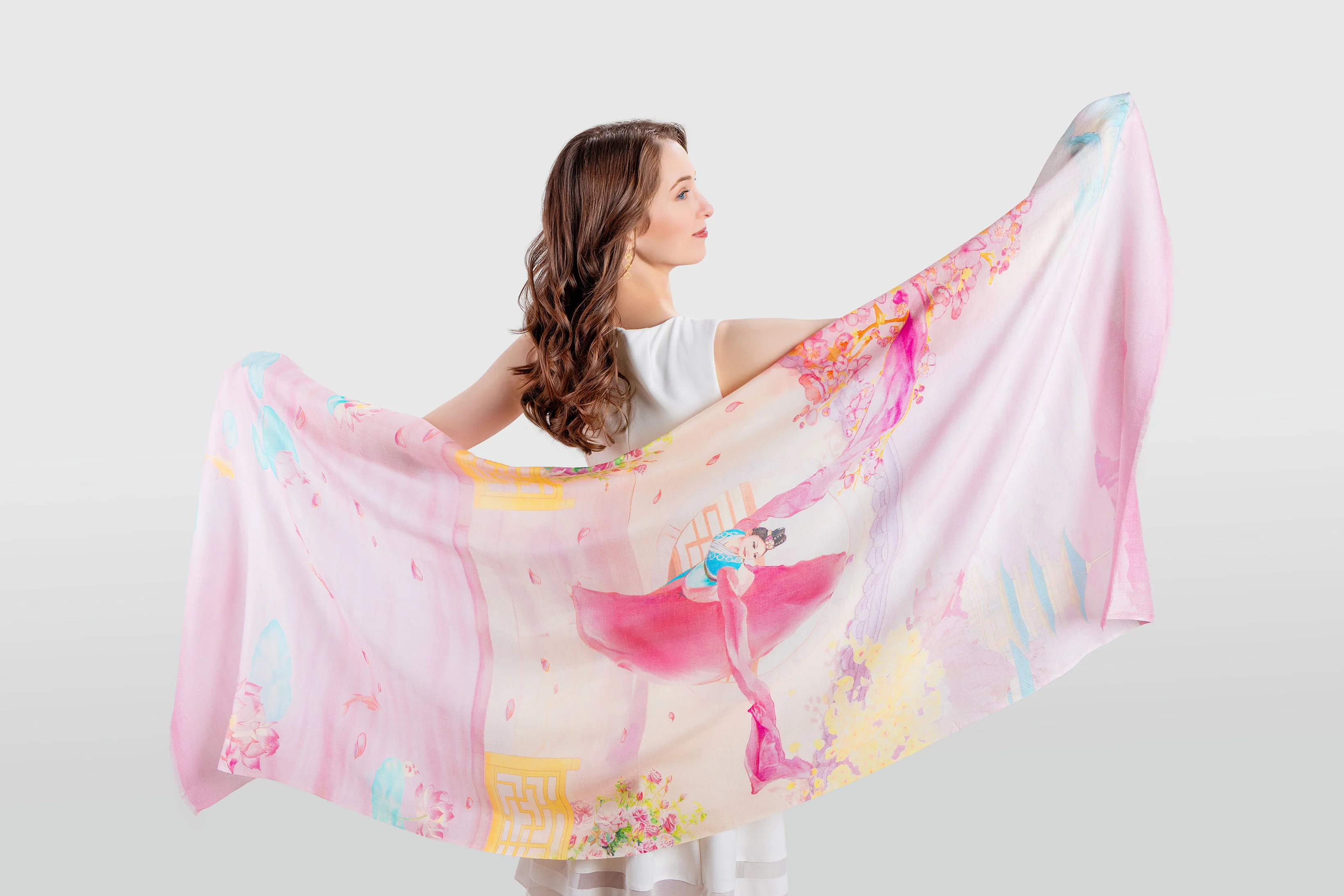 Lady of the Courtyard Long Scarf - Image 5
