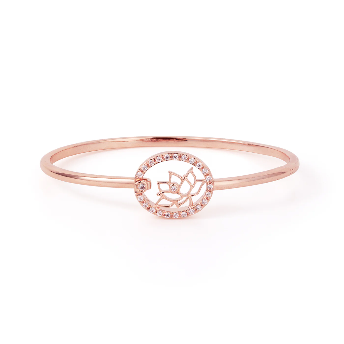 Lotus Fairies Bangle Rose Gold