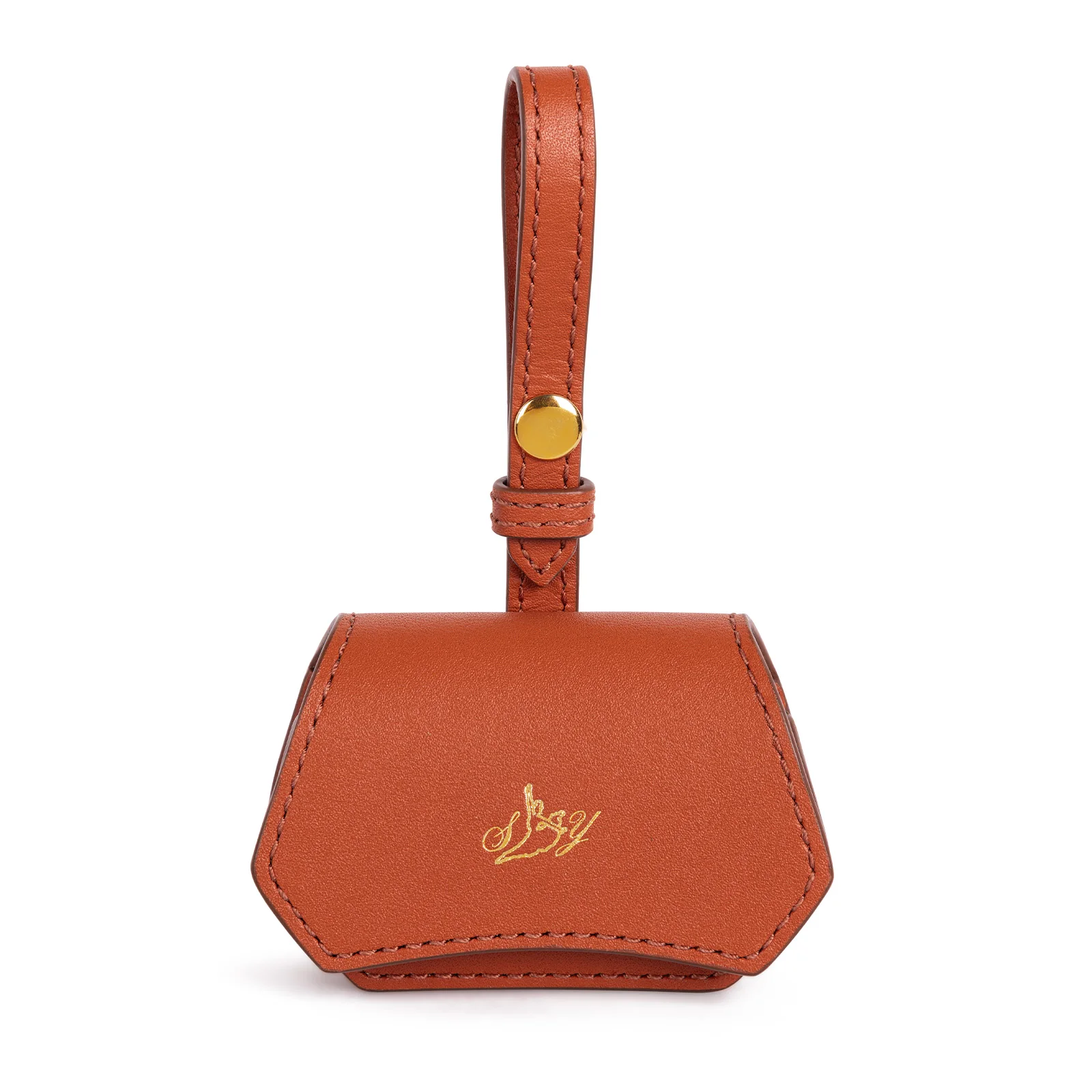 Manchurian Elegance Crossbody Bag Orange Brown - Image 7