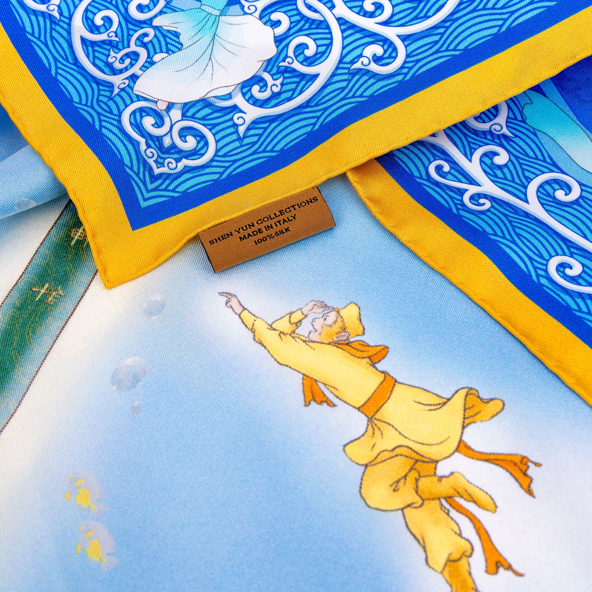 Monkey King and the Dragon Palace Silk Scarf - Image 3