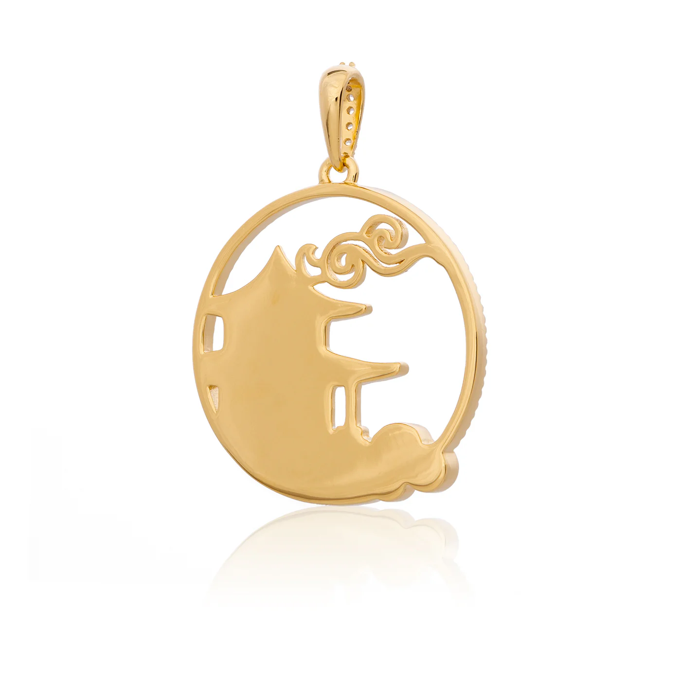 Mystical Moon Palace Charm Gold 23mm - Image 3