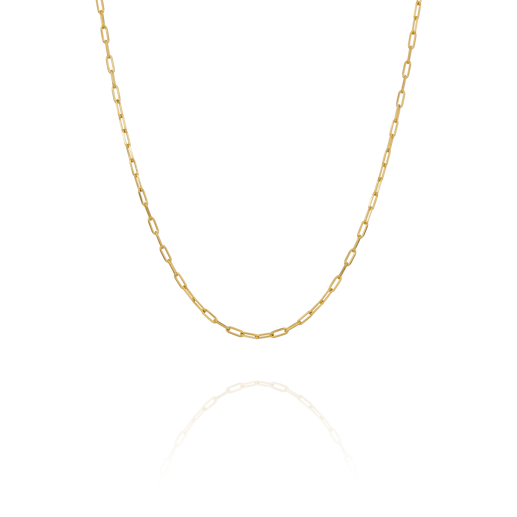 Paperclip Chain Gold Vermeil 18"