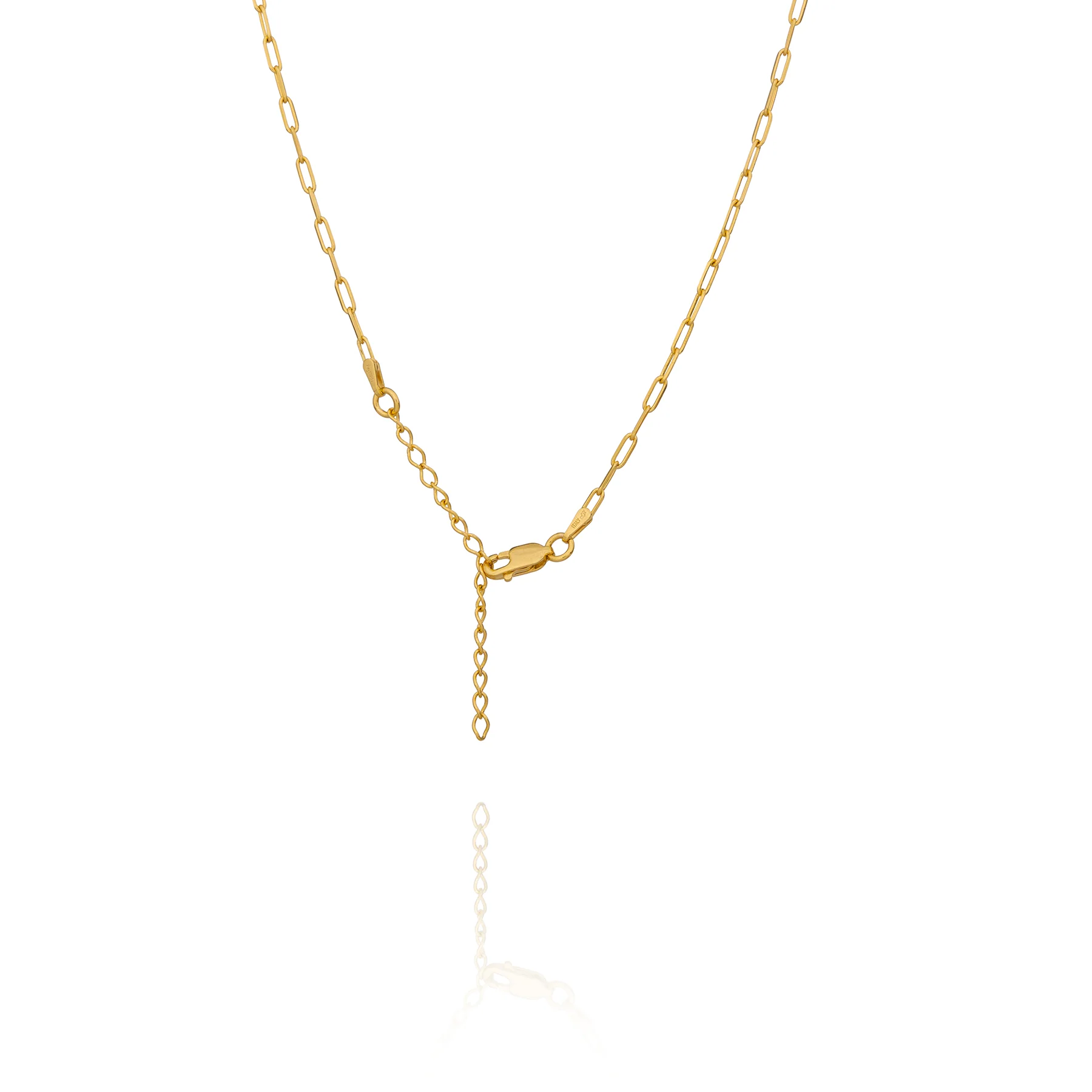 Paperclip Chain Gold Vermeil 18" - Image 2