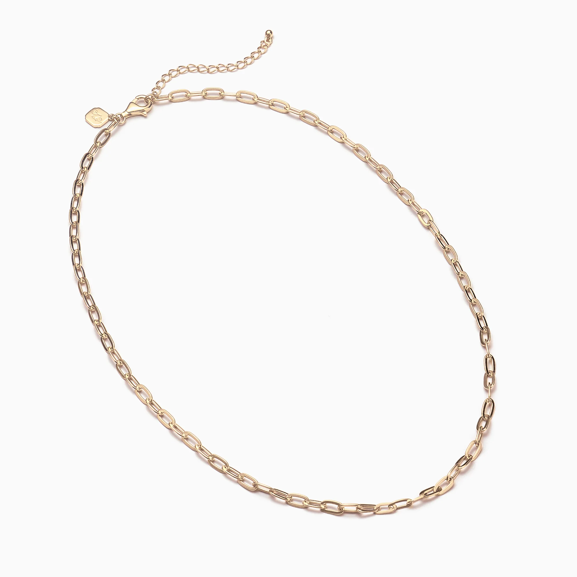 Paperclip Chain Gold 16+2” - Image 3