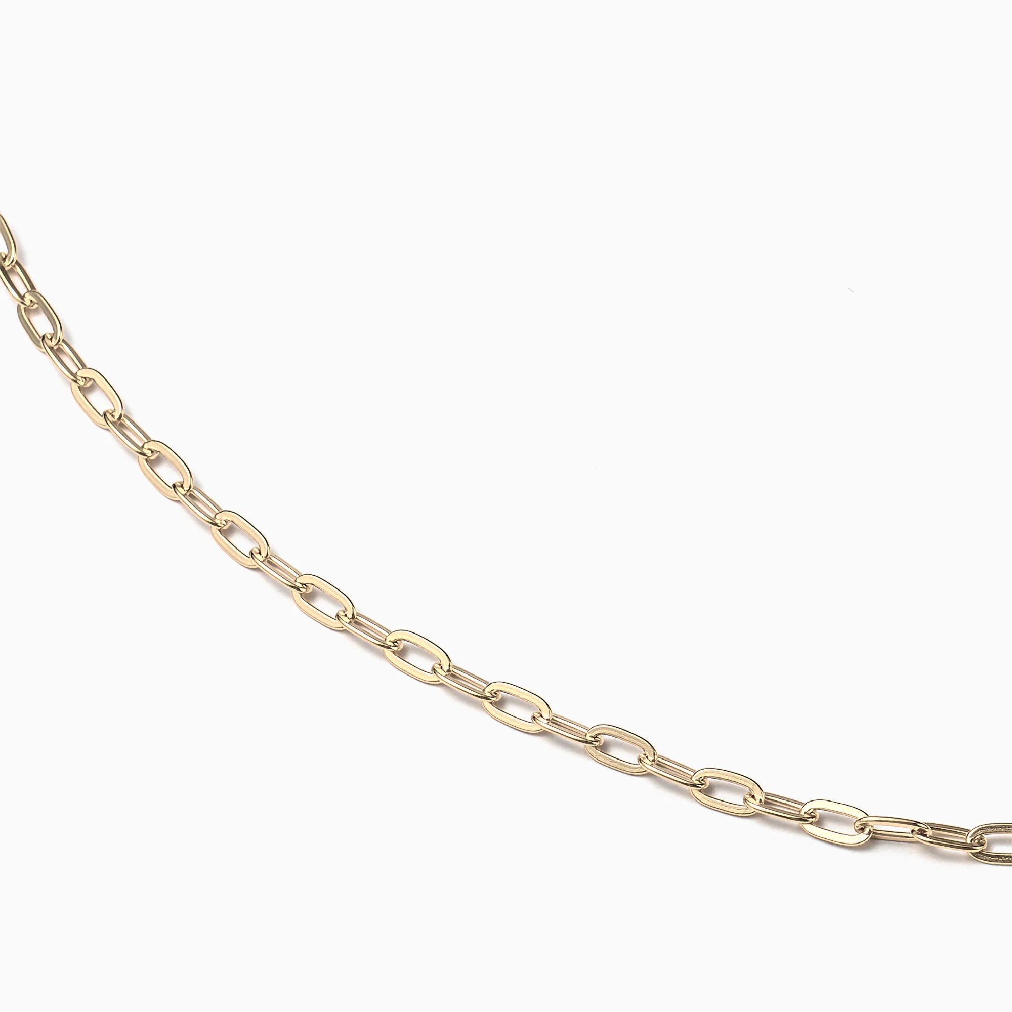 Paperclip Chain Gold 17+2” - Image 3