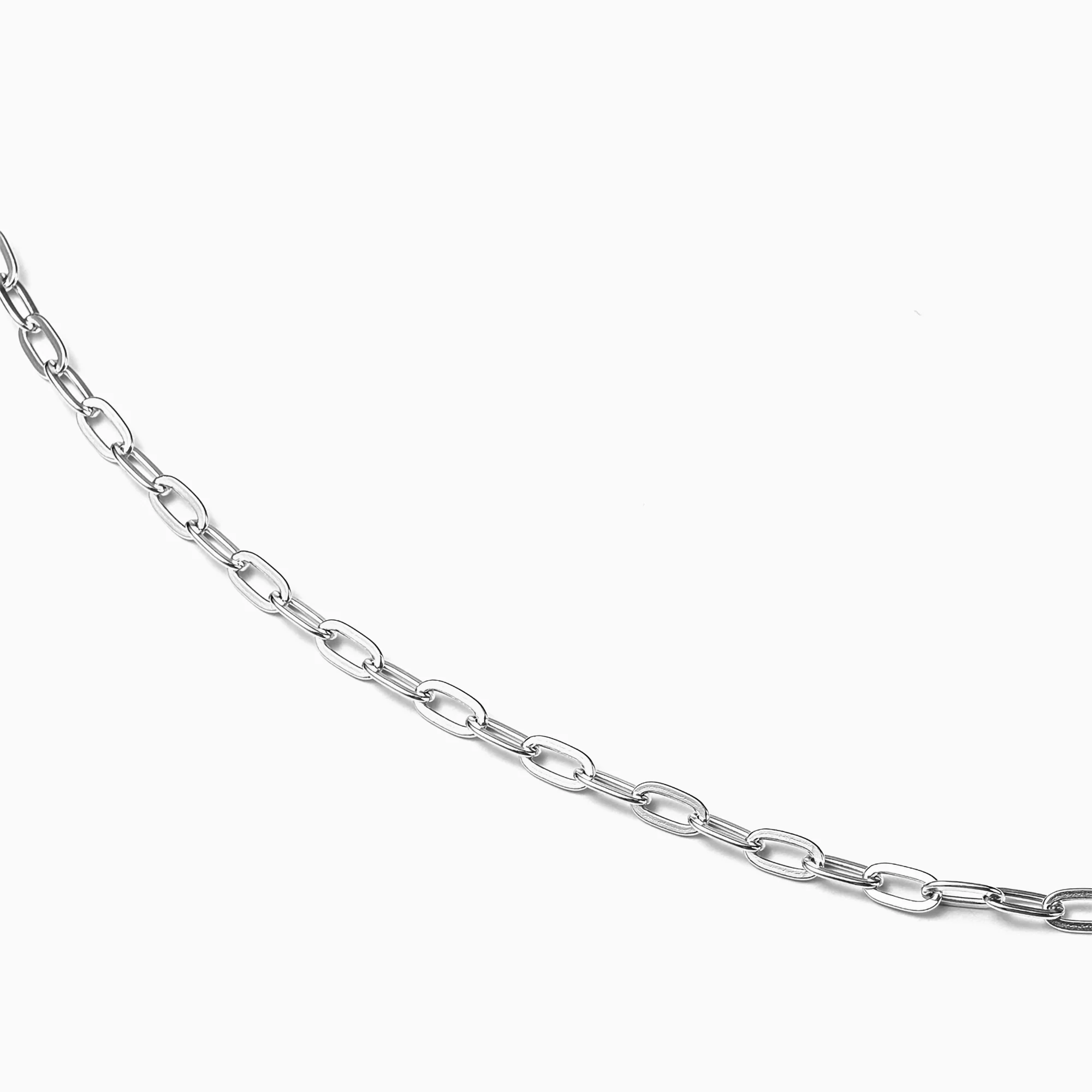 Paperclip Chain Silver 16+2” - Image 4