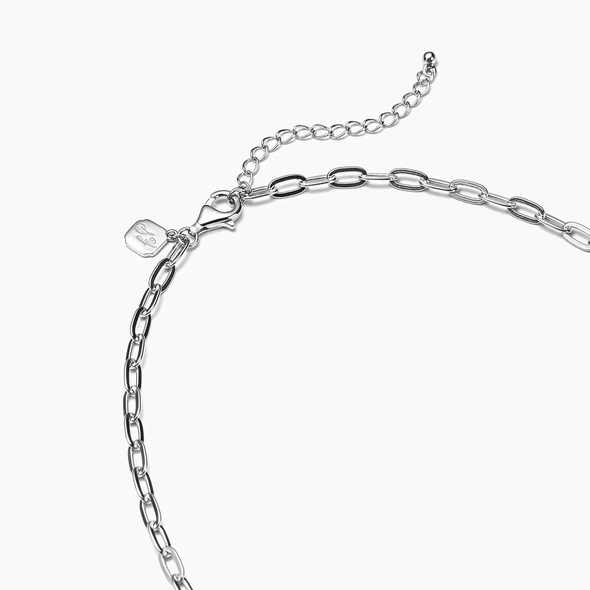 Paperclip Chain Silver 16+2” - Image 5