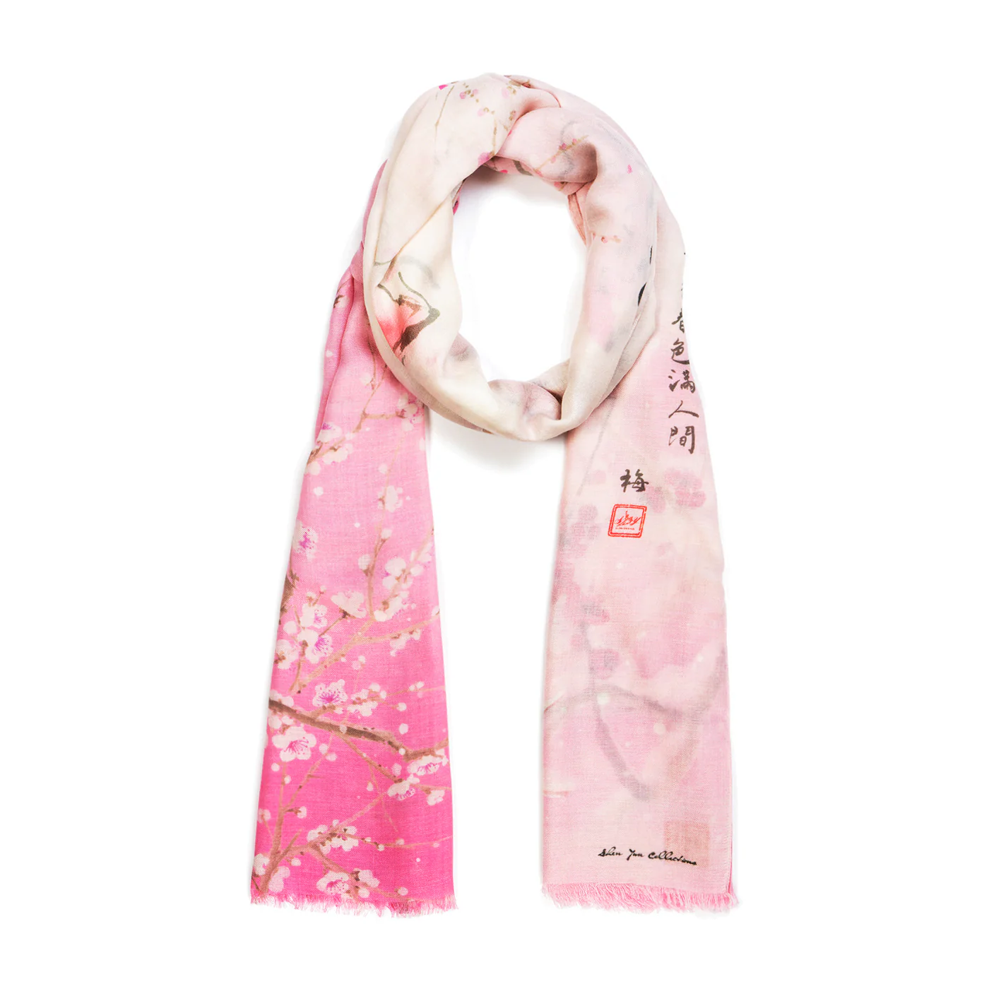 Plum Blossom Scarf - Pink - Image 2
