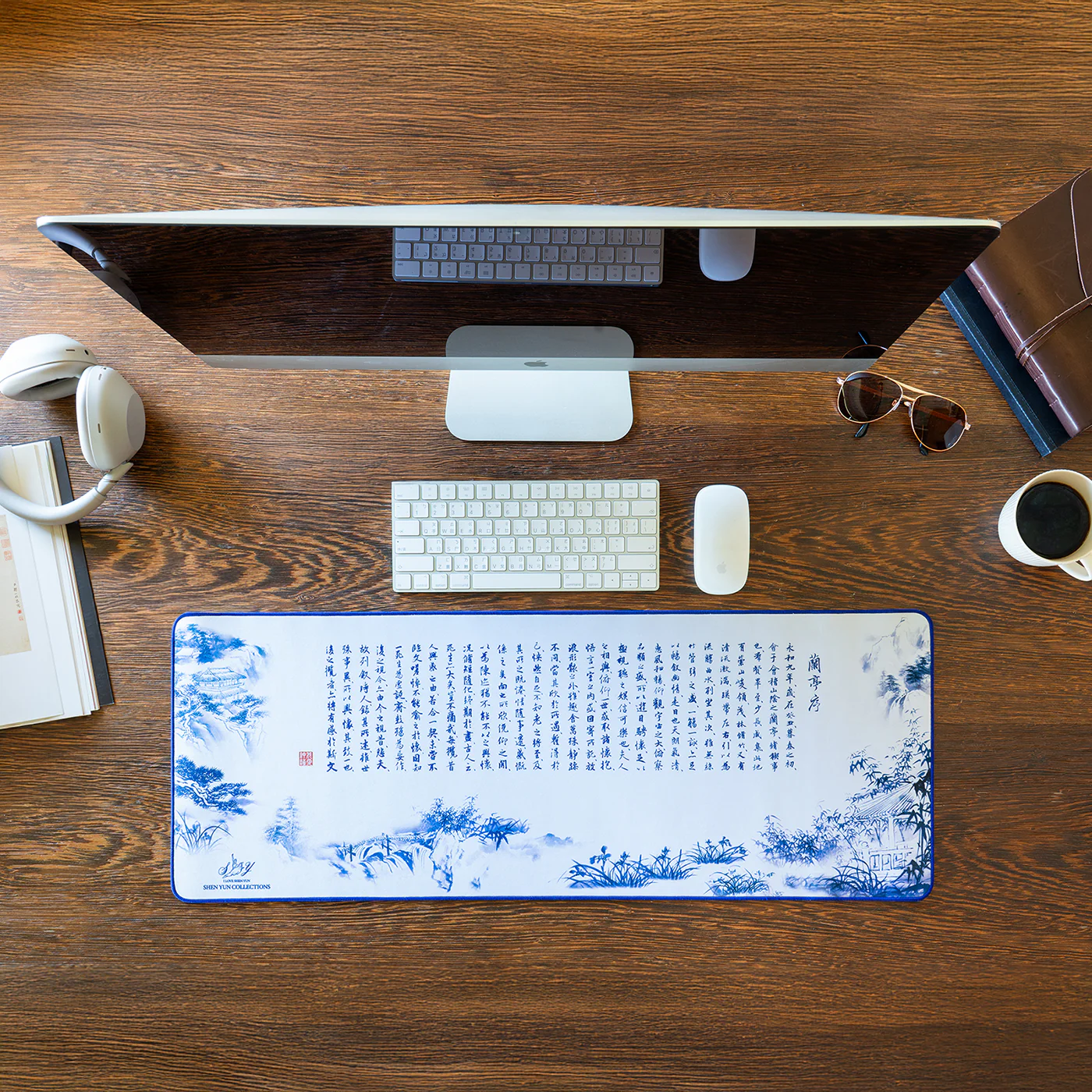 Poets of the Orchid Pavilion Desk Mat 31.5"x11.8" - Image 2