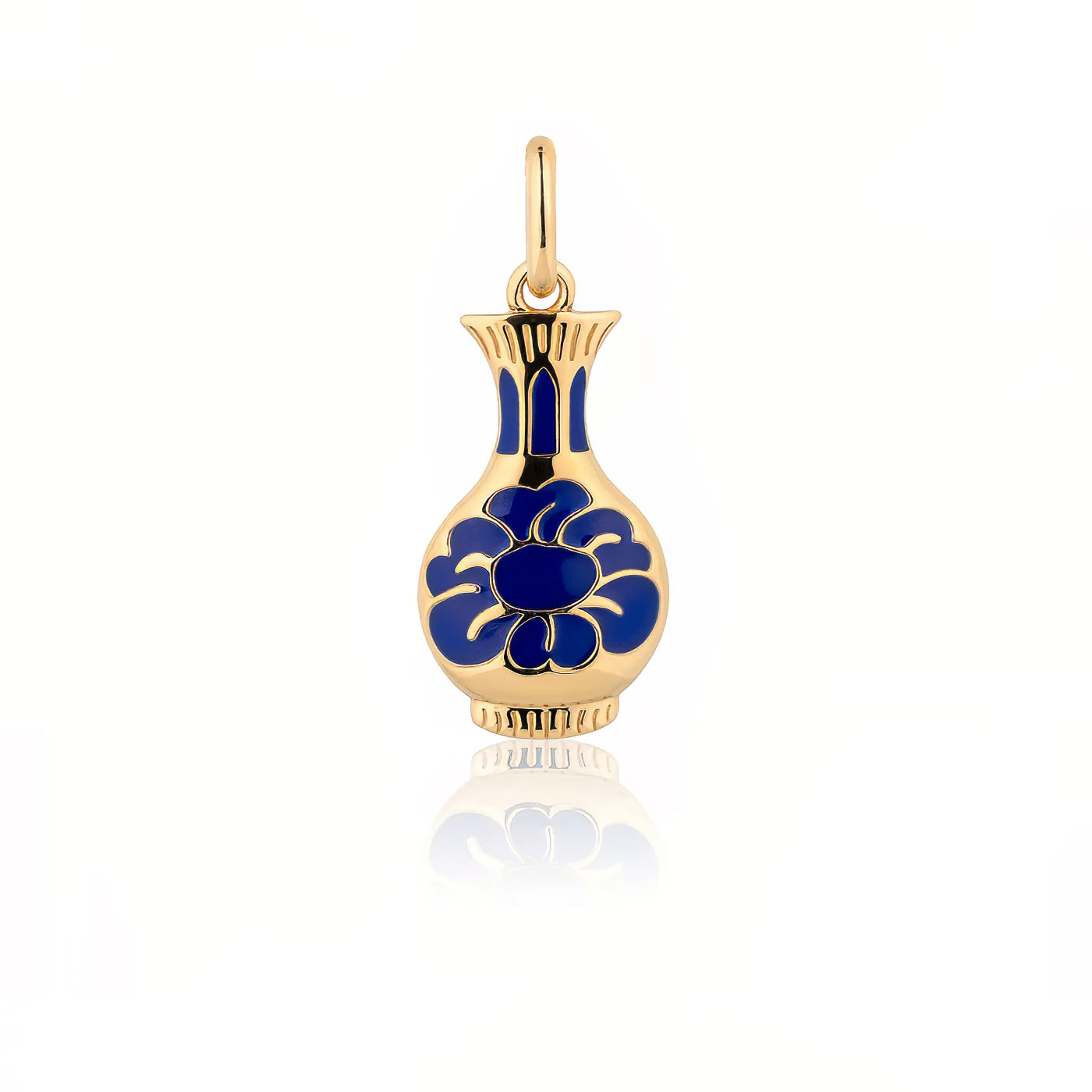 Porcelain Grace Charm Gold