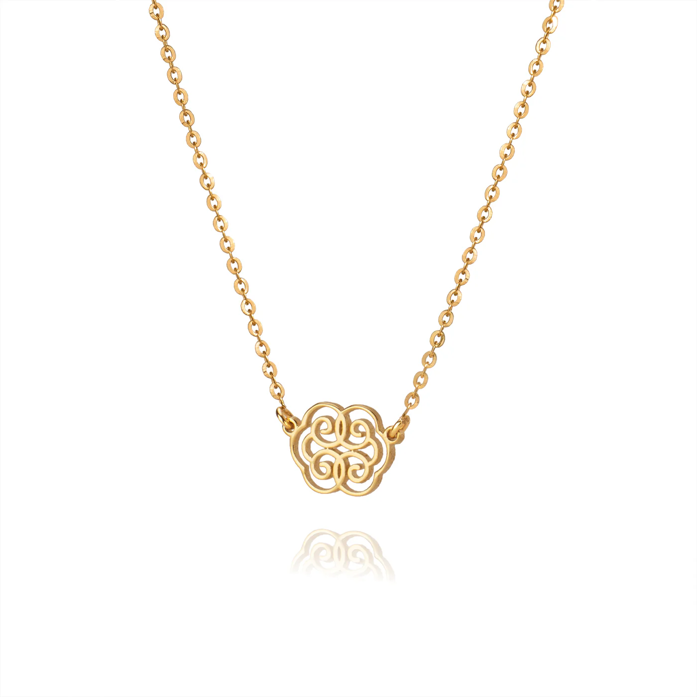 Ruyi Wondrous Blessings Necklace 14kt Yellow Gold - Image 2