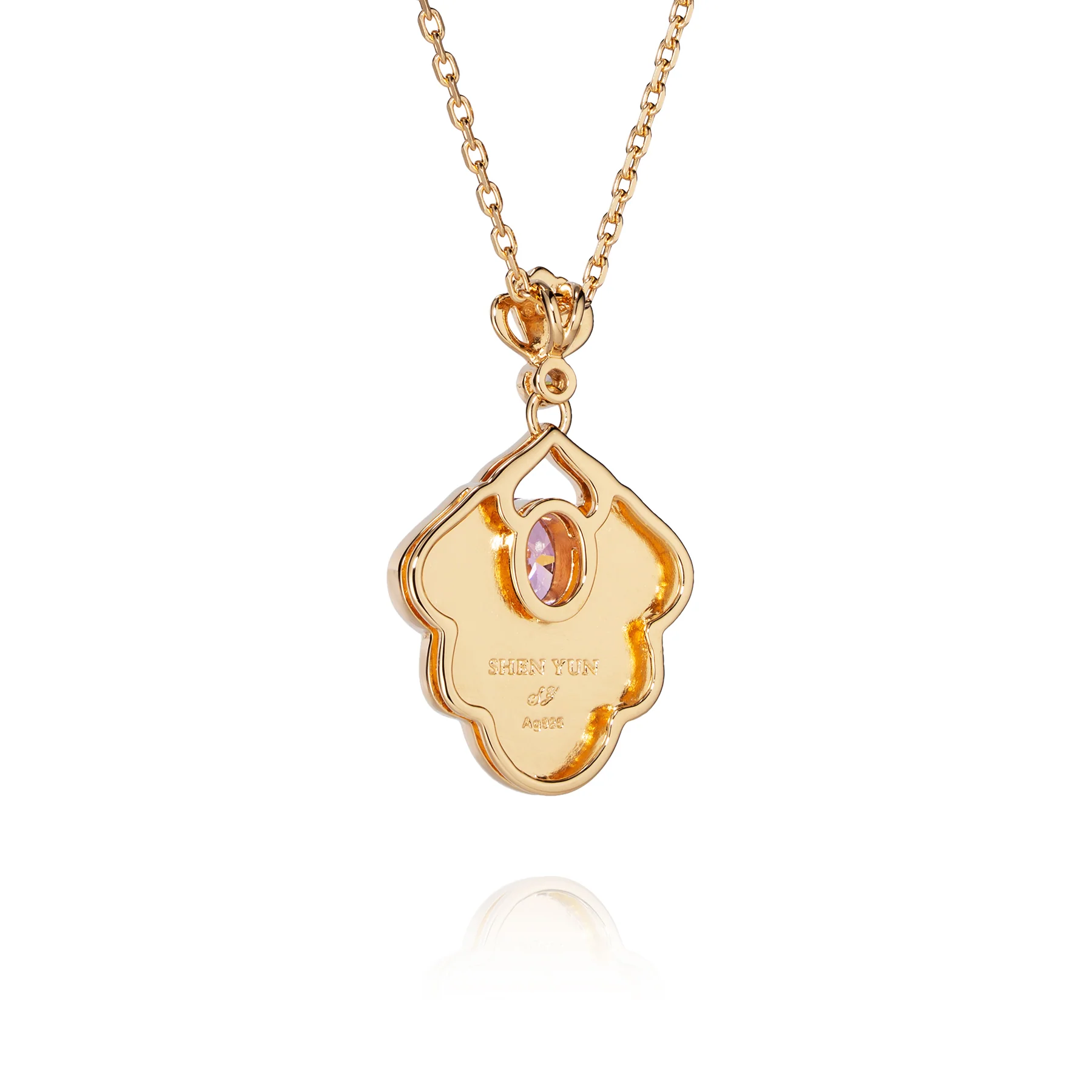 Tang Flowing Gowns Necklace Purple - Image 4