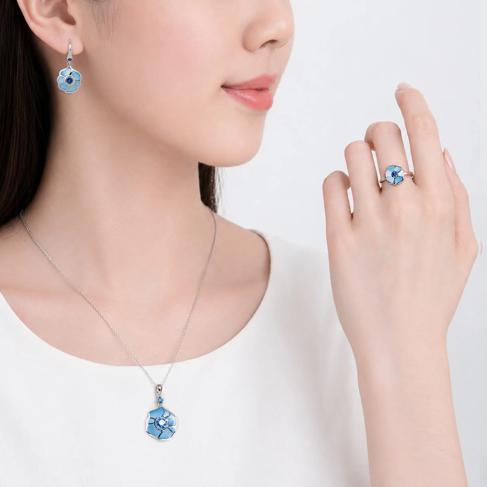 Windmill Grace Drop Earrings Blue - Image 5