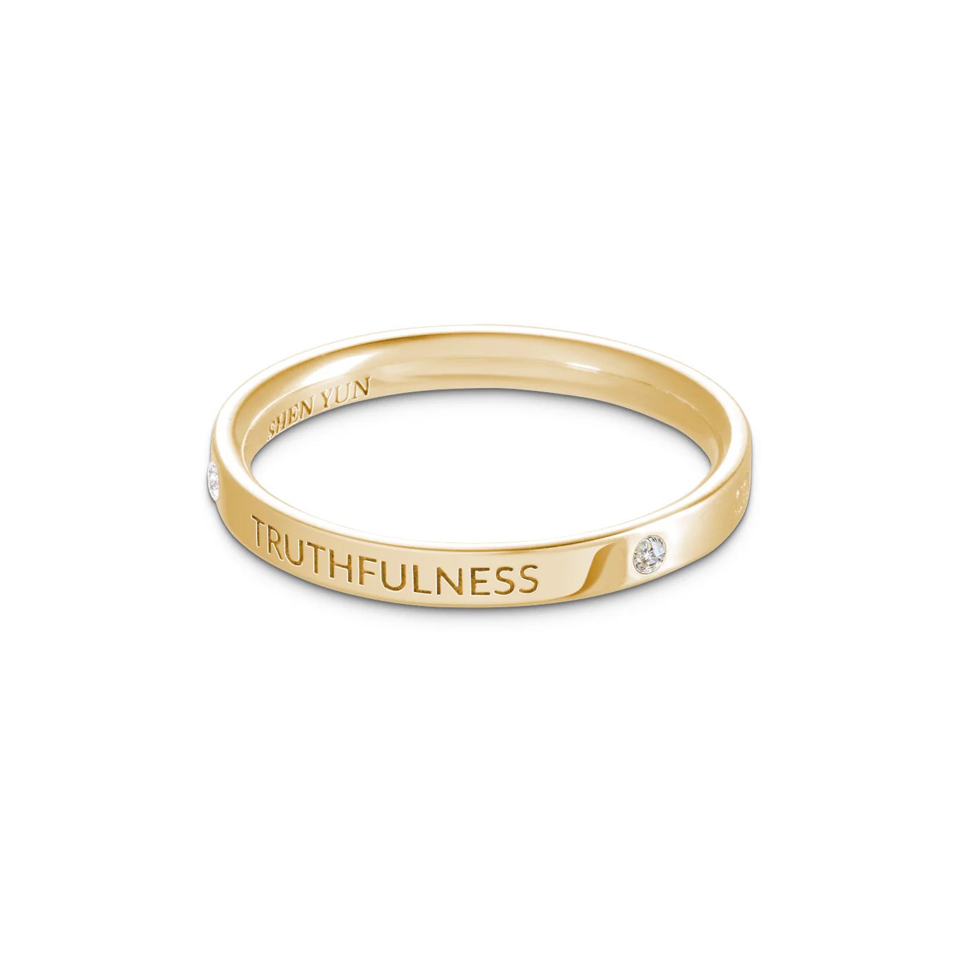 Zhen Shan Ren Timeless Bliss Ring 14kt Yellow Gold, 2.5mm wide