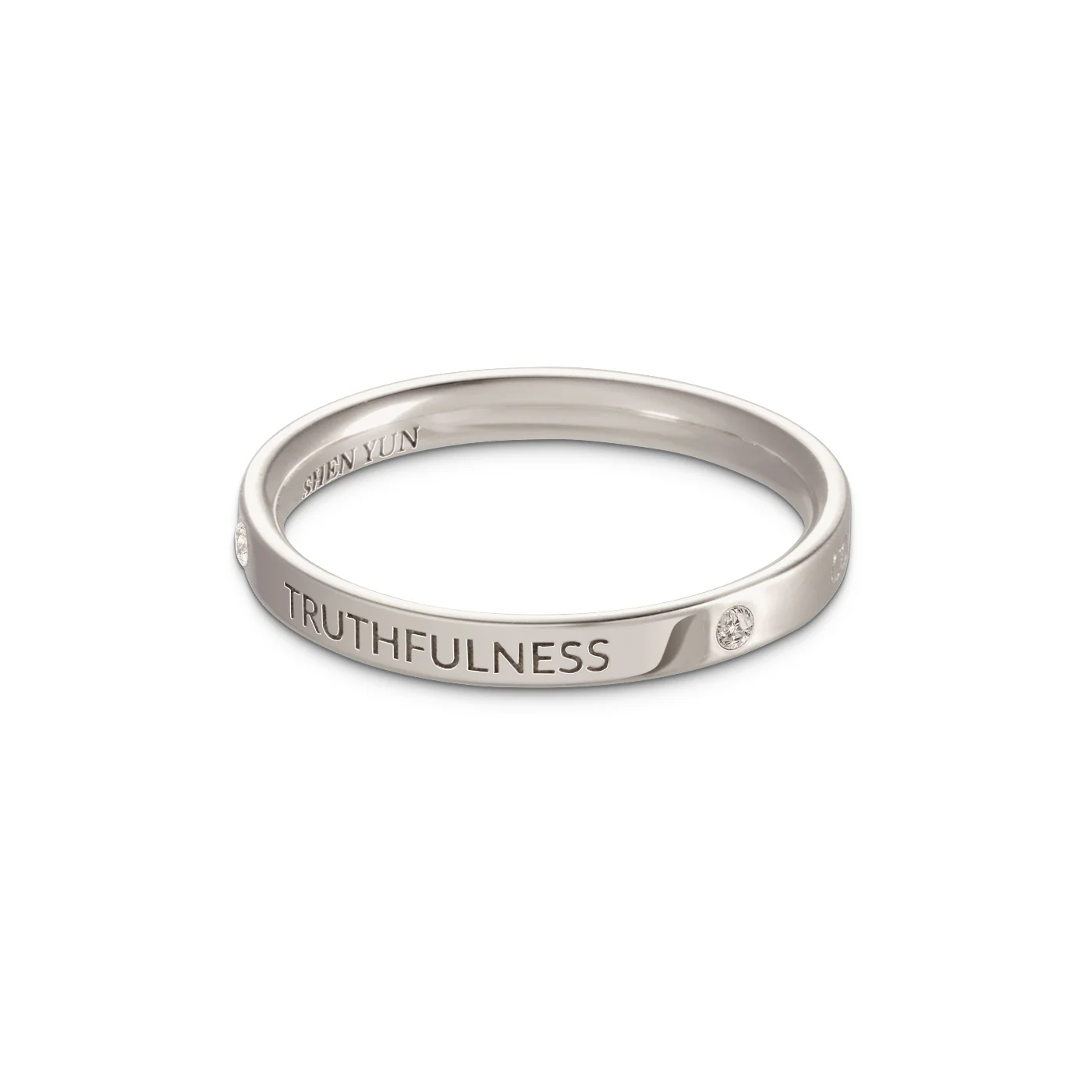 Zhen Shan Ren Timeless Bliss Ring 18kt White Gold, 2.5mm wide