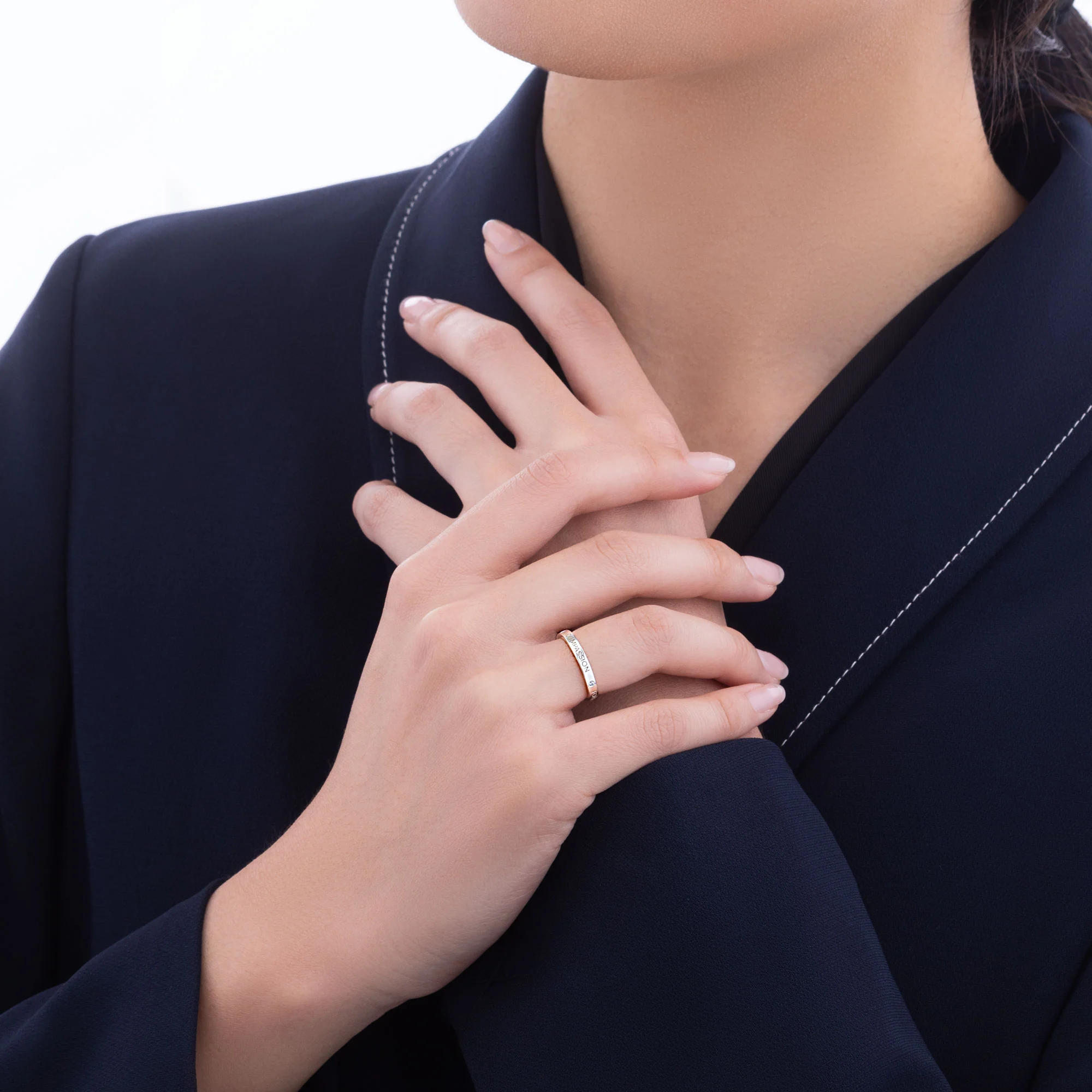 Zhen Shan Ren Timeless Bliss Ring Platinum, 2.5mm wide - Image 2